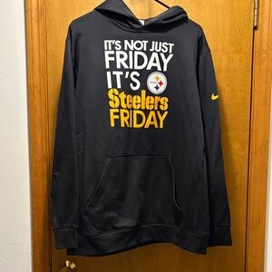 Nike Black Steelers Friday Hoodie